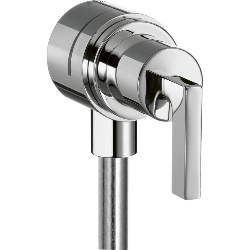 Przyłącze węża z zaworem odcinającym i uchwytem jednoramiennym Chrom Citterio AXOR 39882000