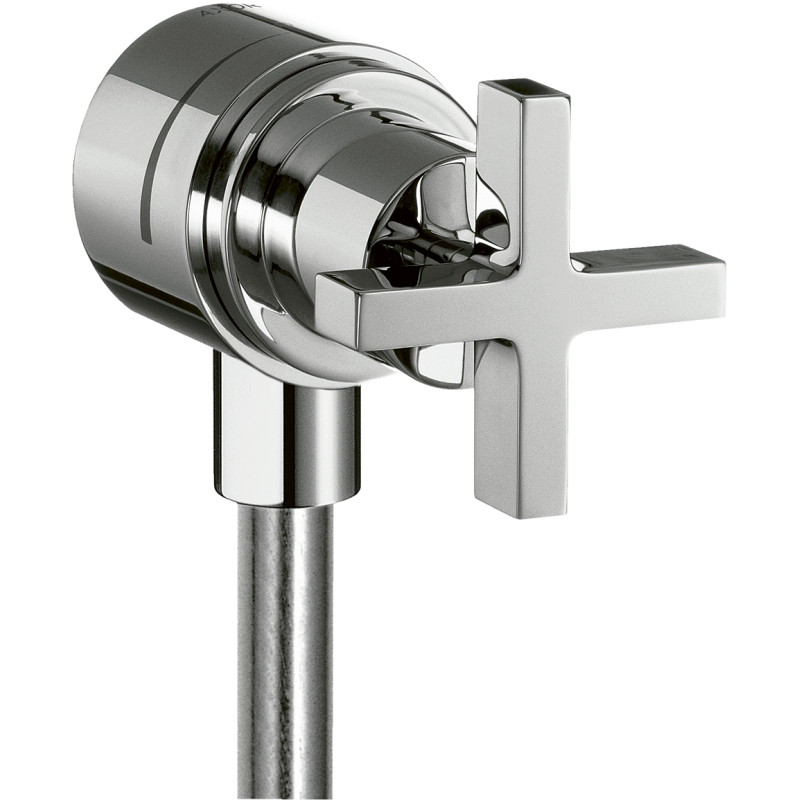 Przyłącze węża z zaworem odcinającym i uchwytem krzyżowym Chrom Citterio AXOR 39883000