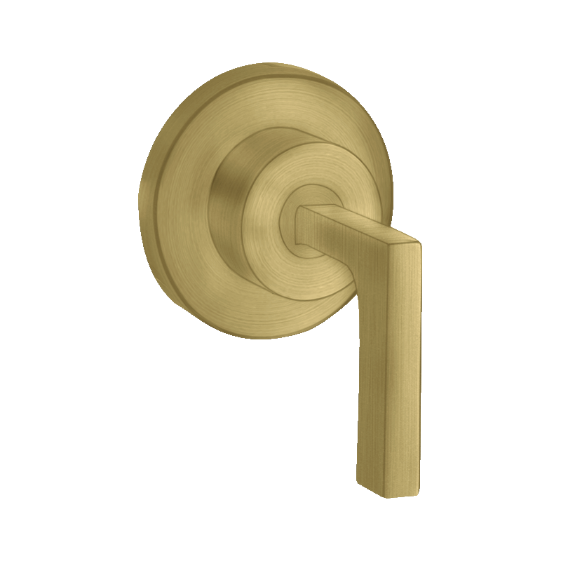 Zawór odcinający z uchwytem jednoramiennym, podtynkowy Mosiądz Szczotkowany Citterio AXOR 39960950