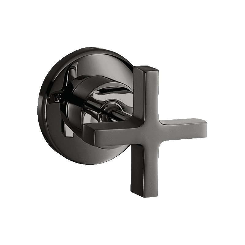 Zawór odcinający z uchwytem krzyżowym, podtynkowy Czarny Chrom Polerowany Citterio AXOR 39965330