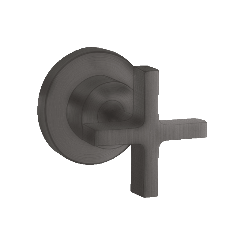 Zawór odcinający z uchwytem krzyżowym, podtynkowy Czarny Chrom Szczotkowany Citterio AXOR 39965340