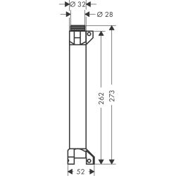 Zestaw podstawowy do pólki 240/120 z kanałem wodnym, podtynkowy ShowerSolutions AXOR 40878180
