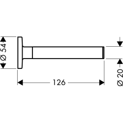 Uchwyt na papier toaletowy Czarny Chrom Szczotkowany Uno AXOR 41528340