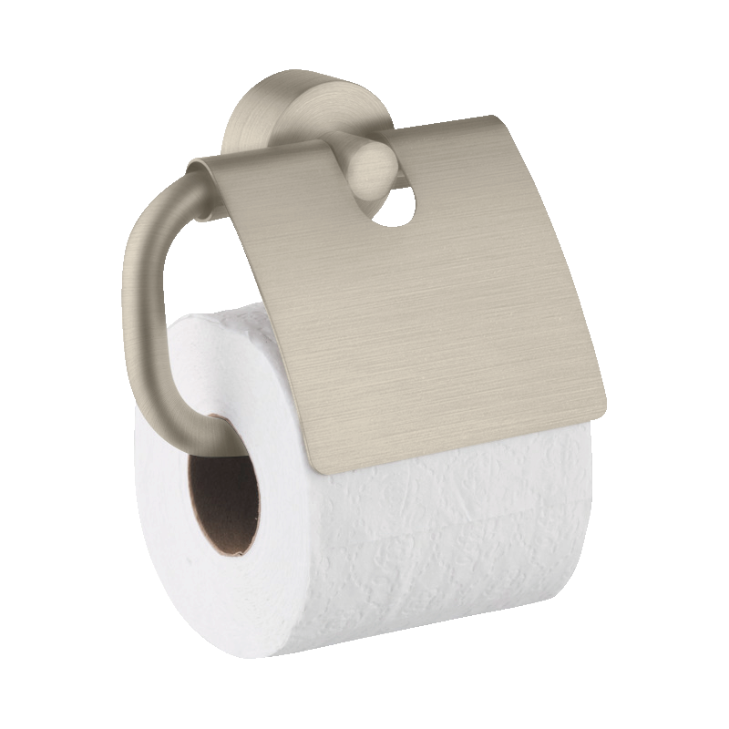 Uchwyt na papier toaletowy z osłoną Nikiel Szczotkowany Uno AXOR 41538820
