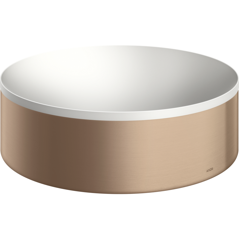 Umywalka nablatowa 300 bez otworu na baterię i przelewu Czerwony Złoty Szczotkowany Suite Wanna i Umywalki AXOR 42000310