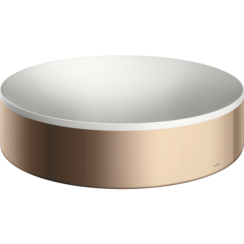 Umywalka nablatowa 400 bez otworu na baterię i przelewu Czerwony Złoty Polerowany Suite Wanna i Umywalki AXOR 42001300