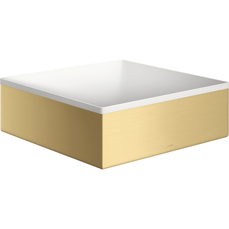 Umywalka nablatowa 285/285 bez otworu na baterię i przelewu Złoty Optyczny Szczotkowany Suite Wanna i Umywalki AXOR 42002250