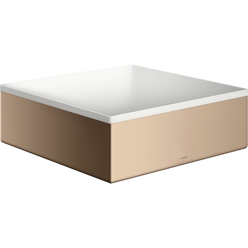 Umywalka nablatowa 285/285 bez otworu na baterię i przelewu Czerwony Złoty Polerowany Suite Wanna i Umywalki AXOR 42002300
