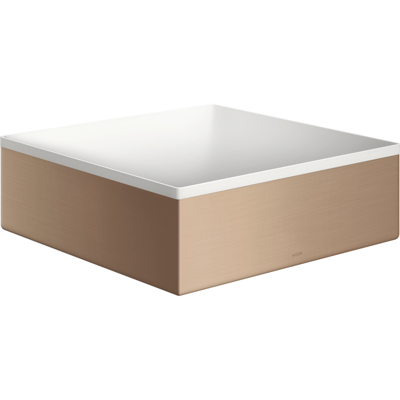 Umywalka nablatowa 285/285 bez otworu na baterię i przelewu Czerwony Złoty Szczotkowany Suite Wanna i Umywalki AXOR 42002310