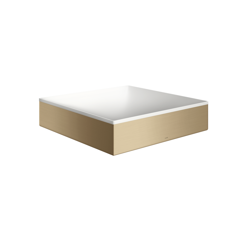 Umywalka nablatowa 400/400 bez otworu na baterię i przelewu Brąz Szczotkowany Suite Wanna i Umywalki AXOR 42003140