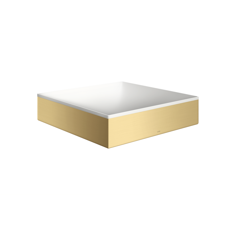 Umywalka nablatowa 400/400 bez otworu na baterię i przelewu Złoty Optyczny Szczotkowany Suite Wanna i Umywalki AXOR 42003250