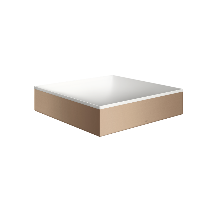 Umywalka nablatowa 400/400 bez otworu na baterię i przelewu Czerwony Złoty Szczotkowany Suite Wanna i Umywalki AXOR 42003310