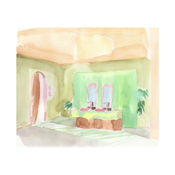 Umywalka nablatowa 400/400 bez otworu na baterię i przelewu Czerwony Złoty Szczotkowany Suite Wanna i Umywalki AXOR 42003310