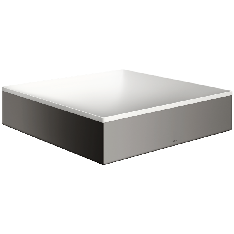 Umywalka nablatowa 400/400 bez otworu na baterię i przelewu Czarny Chrom Polerowany Suite Wanna i Umywalki AXOR 42003330