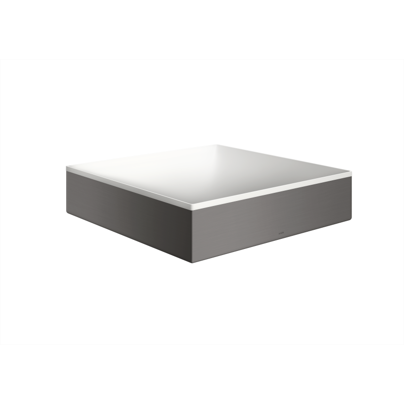 Umywalka nablatowa 400/400 bez otworu na baterię i przelewu Czarny Chrom Szczotkowany Suite Wanna i Umywalki AXOR 42003340