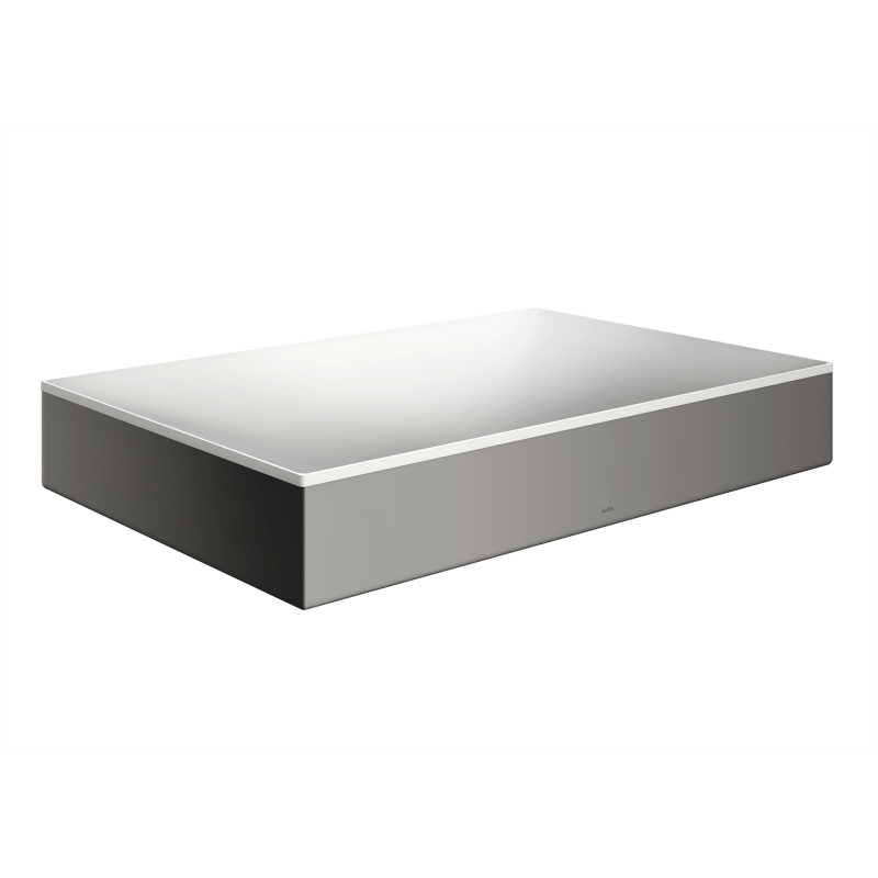 Umywalka nablatowa 600/400 bez otworu na baterie i przelewu Czarny Chrom Polerowany Suite Wanna i Umywalki AXOR 42004330