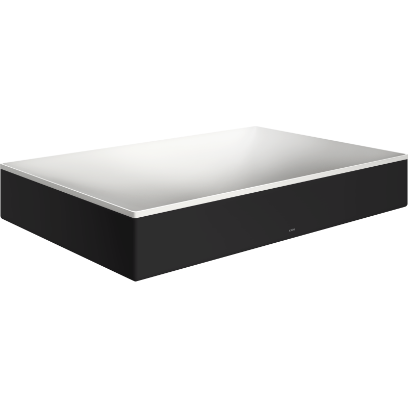 Umywalka nablatowa 600/400 bez otworu na baterie i przelewu Czarny Matowy Suite Wanna i Umywalki AXOR 42004670