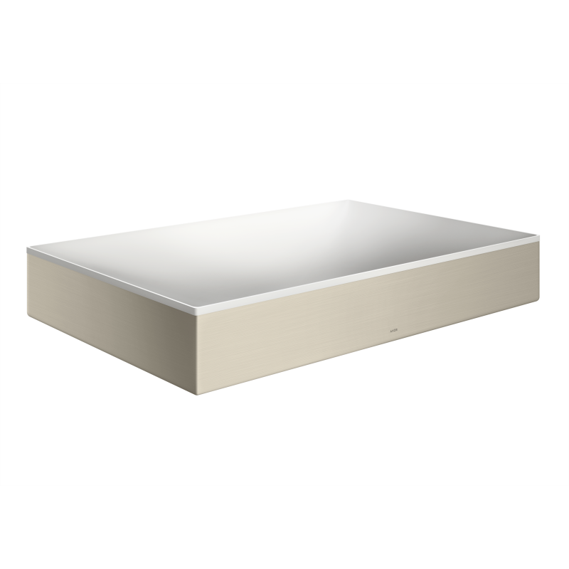 Umywalka nablatowa 600/400 bez otworu na baterie i przelewu Nikiel Szczotkowany Suite Wanna i Umywalki AXOR 42004820