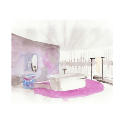 Półka Czarny Matowy Suite Wanna i Umywalki AXOR 42006670