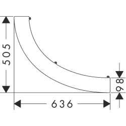 Półka Złoty Optyczny Polerowany Suite Wanna i Umywalki AXOR 42006990