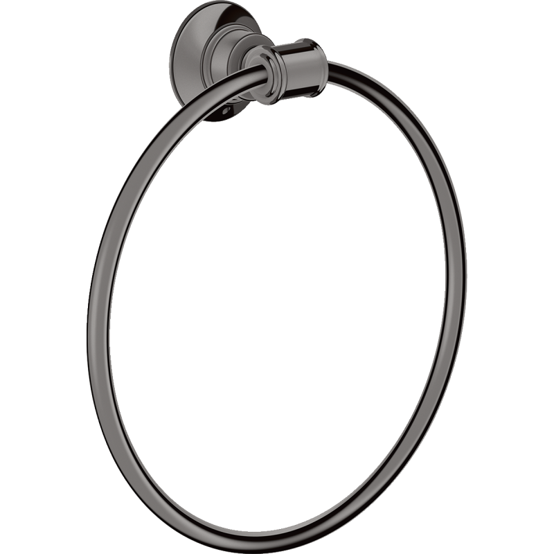 Wieszak na ręcznik typu Ring Czarny Chrom Polerowany Montreux AXOR 42021330