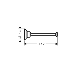 Uchwyt na papier toaletowy Chrom Montreux AXOR 42028000