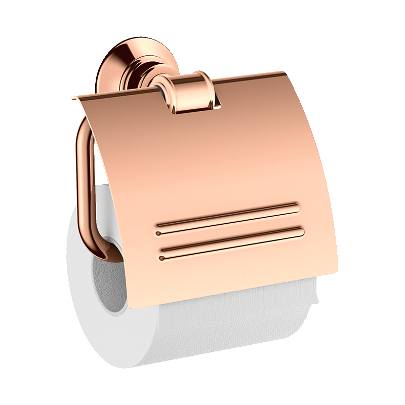 Uchwyt na papier toaletowy z osłoną Czerwony Złoty Polerowany Montreux AXOR 42036300