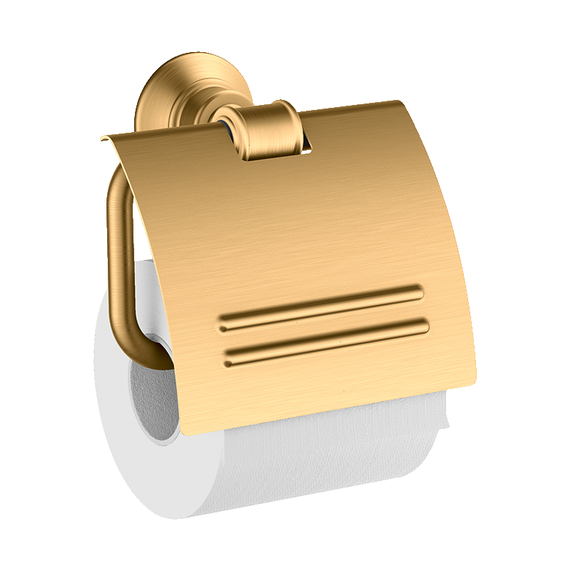 Uchwyt na papier toaletowy z osłoną Mosiądz Szczotkowany Montreux AXOR 42036950