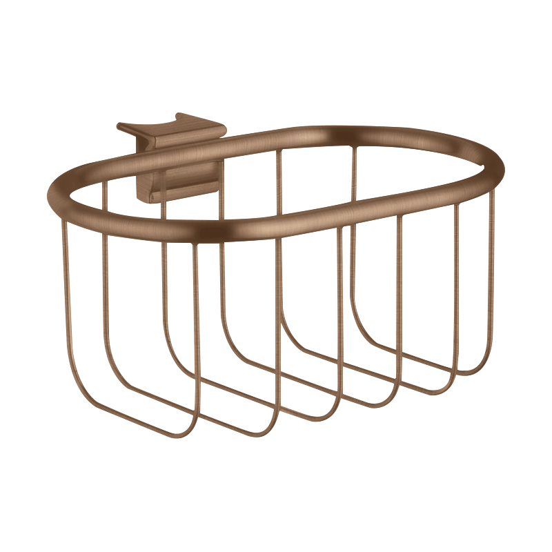 Koszyk na mydło do drążka przysznicowego 160/83 Czerwony Złoty Szczotkowany Montreux AXOR 42066310