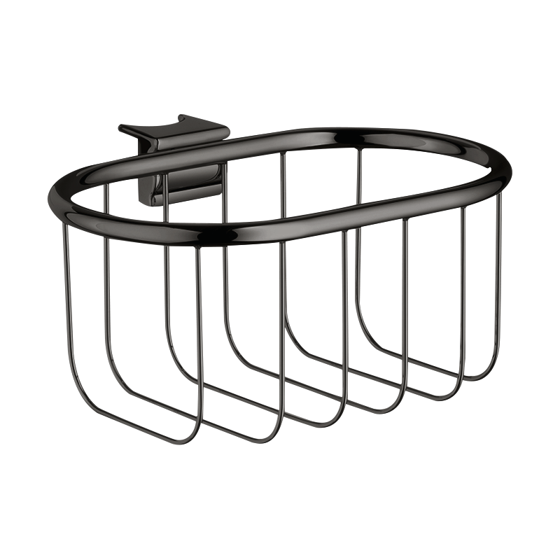 Koszyk na mydło do drążka przysznicowego 160/83 Czarny Chrom Polerowany Montreux AXOR 42066330