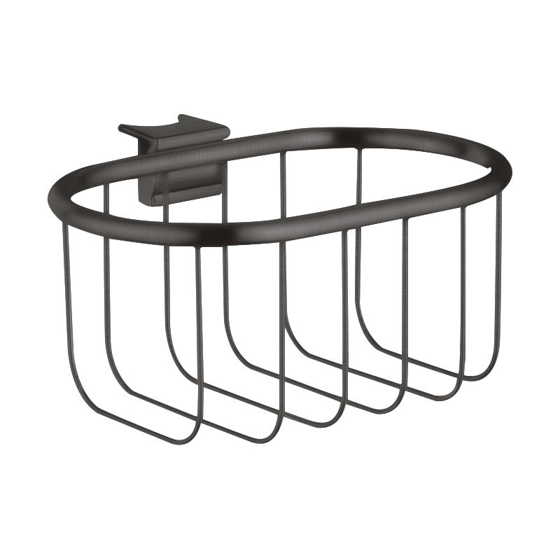 Koszyk na mydło do drążka przysznicowego 160/83 Czarny Chrom Szczotkowany Montreux AXOR 42066340