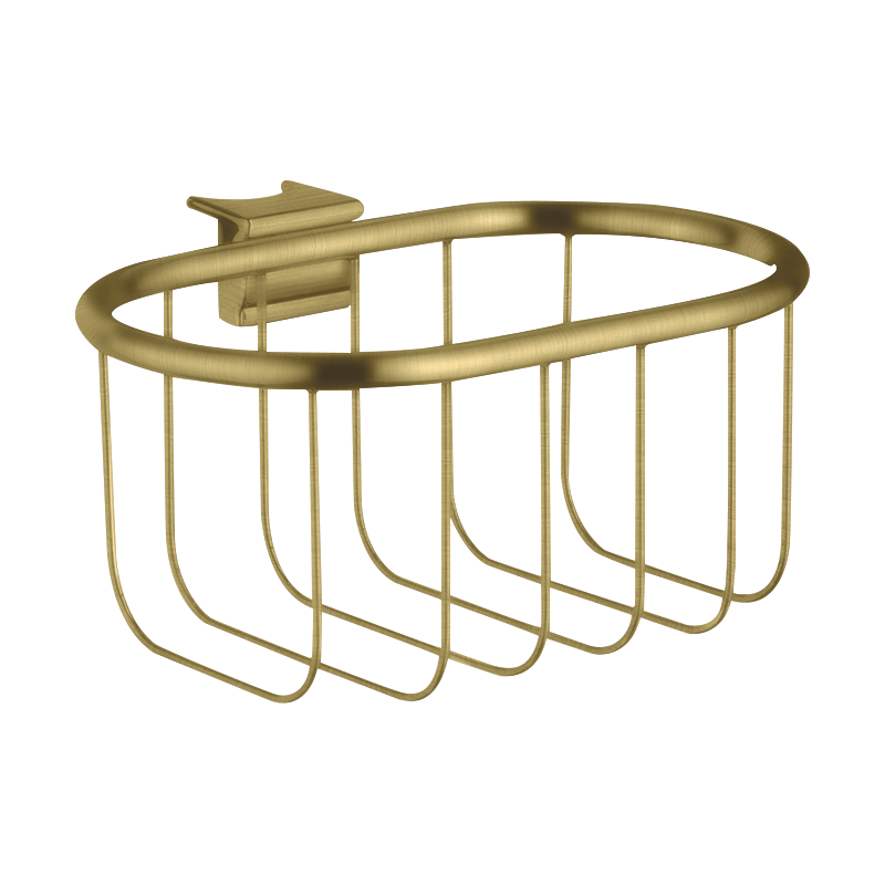 Koszyk na mydło do drążka przysznicowego 160/83 Mosiądz Szczotkowany Montreux AXOR 42066950