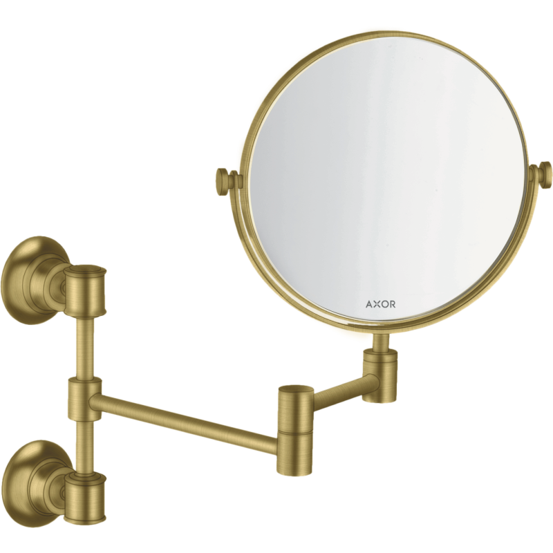 Lusterko kosmetyczne Mosiądz Szczotkowany Montreux AXOR 42090950