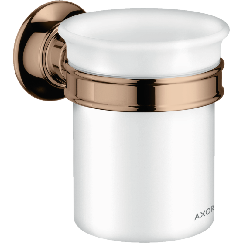 Kubek na szczoteczki do zębów Czerwony Złoty Polerowany Montreux AXOR 42134300