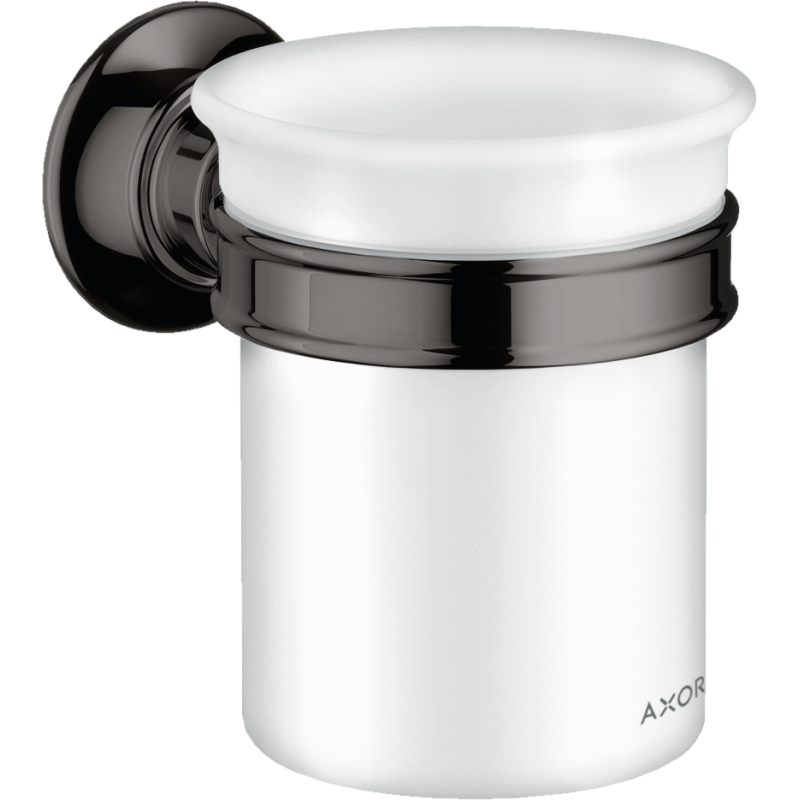 Kubek na szczoteczki do zębów Czarny Chrom Polerowany Montreux AXOR 42134330