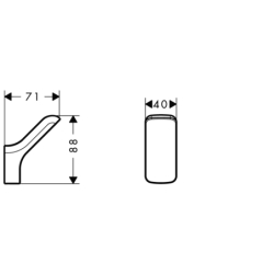 Haczyk na ręcznik Czerwony Złoty Polerowany Urquiola AXOR 42401300