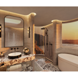 Element zewnętrzny odpływu liniowego 800, montaż odsunięty od ściany Czarny Chrom Polerowany Drain AXOR 42521330