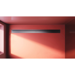 Element zewnętrzny odpływu liniowego 1000, montaż odsunięty od ściany Czarny Chrom Szczotkowany Drain AXOR 42523340