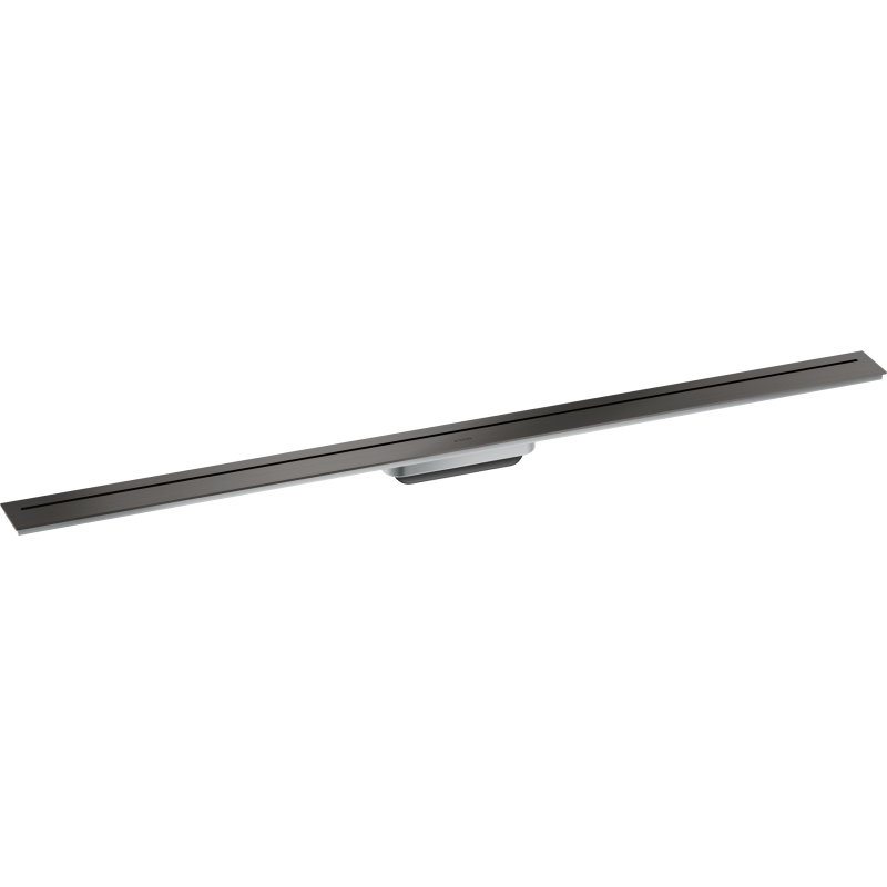 Element zewnętrzny odpływu liniowego 1200, montaż odsunięty od ściany Czarny Chrom Szczotkowany Drain AXOR 42524340