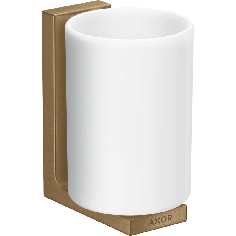Kubek na szczoteczki do zębów Brąz Szczotkowany Universal Rectangular AXOR 42604140