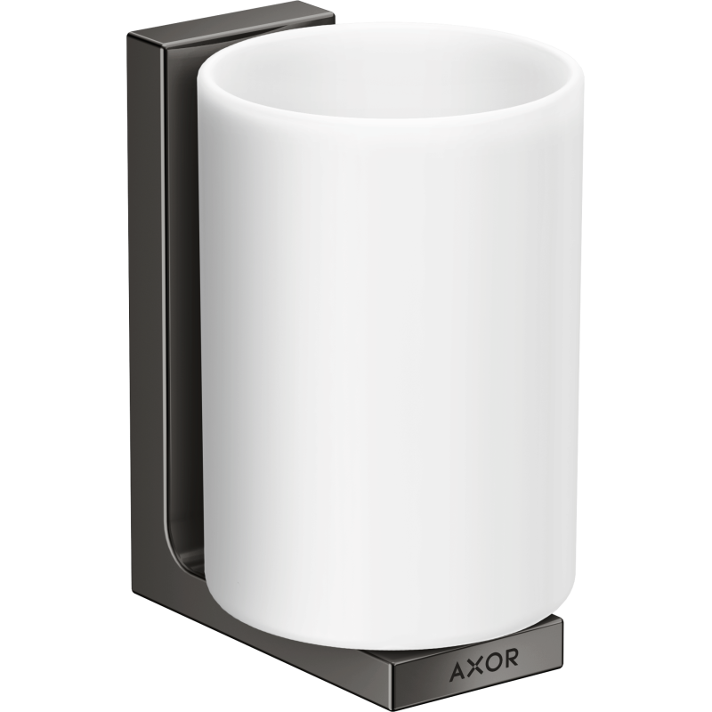 Kubek na szczoteczki do zębów Czarny Chrom Polerowany Universal Rectangular AXOR 42604330