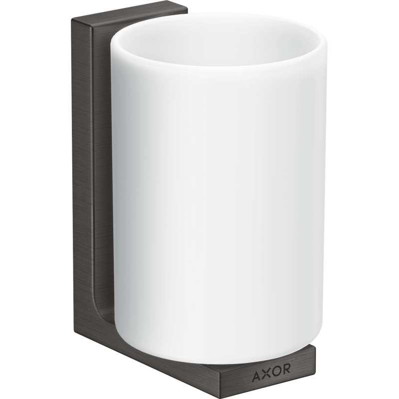 Kubek na szczoteczki do zębów Czarny Chrom Szczotkowany Universal Rectangular AXOR 42604340