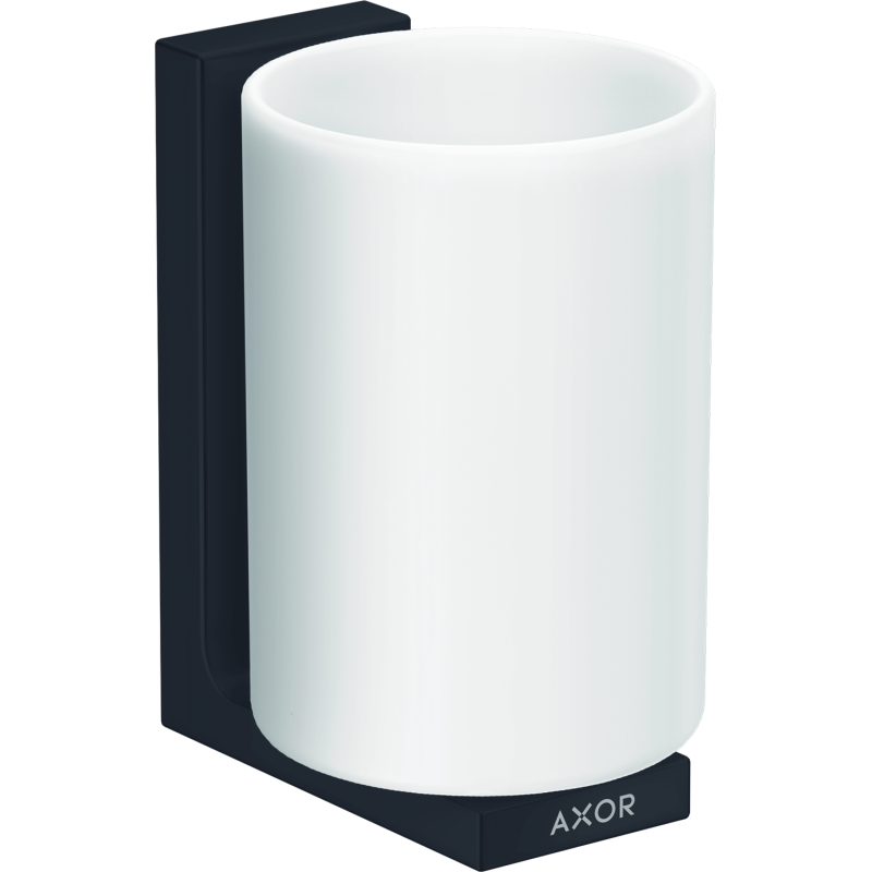 Kubek na szczoteczki do zębów Czarny Matowy Universal Rectangular AXOR 42604670