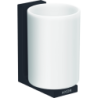 Kubek na szczoteczki do zębów Czarny Matowy Universal Rectangular AXOR 42604670
