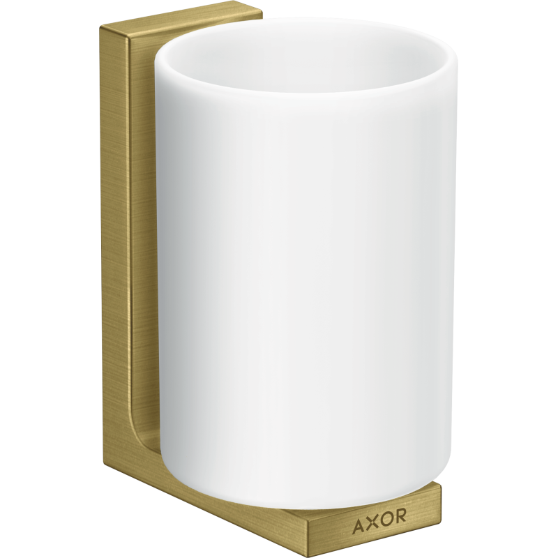 Kubek na szczoteczki do zębów Mosiądz Szczotkowany Universal Rectangular AXOR 42604950