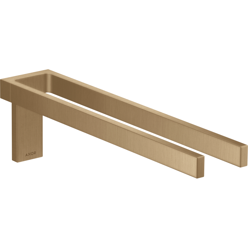 Wieszak na ręczniki, 2-ramienny Brąz Szczotkowany Universal Rectangular AXOR 42622140
