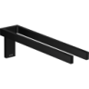 Wieszak na ręczniki, 2-ramienny Czarny Matowy Universal Rectangular AXOR 42622670