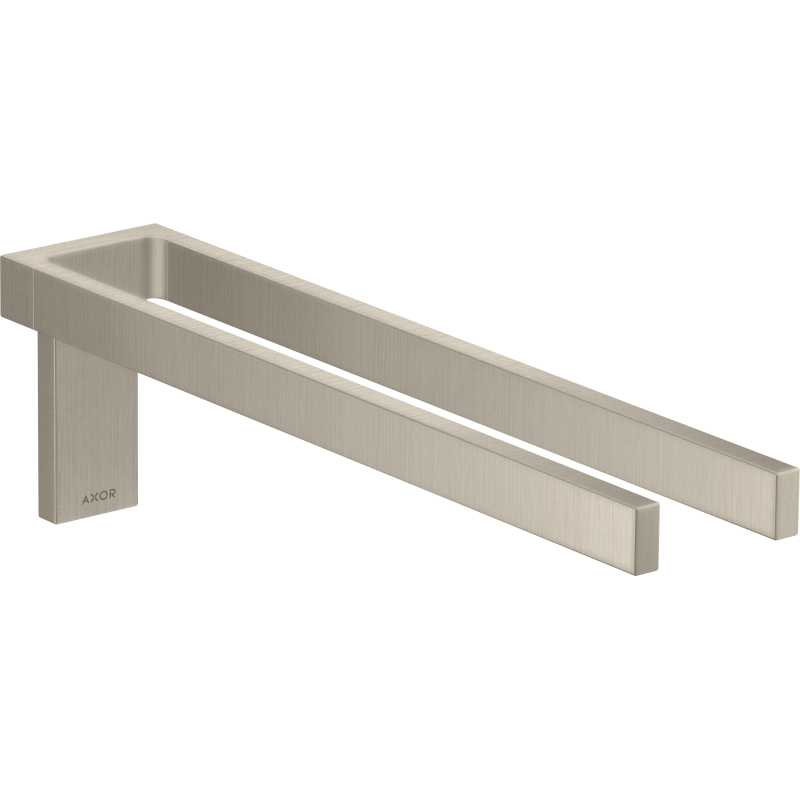 Wieszak na ręczniki, 2-ramienny Nikiel Szczotkowany Universal Rectangular AXOR 42622820