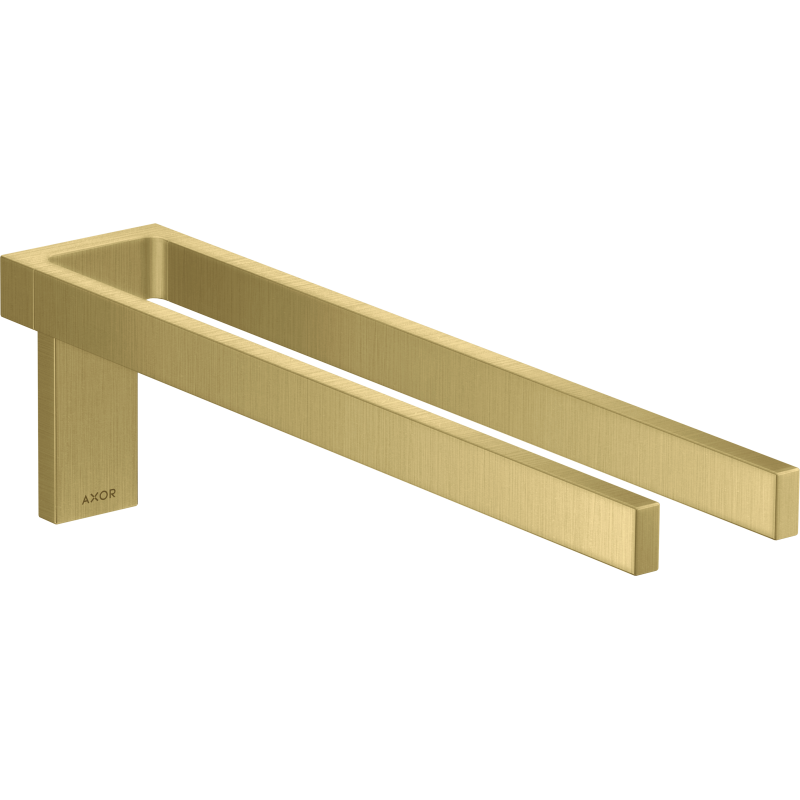 Wieszak na ręczniki, 2-ramienny Mosiądz Szczotkowany Universal Rectangular AXOR 42622950
