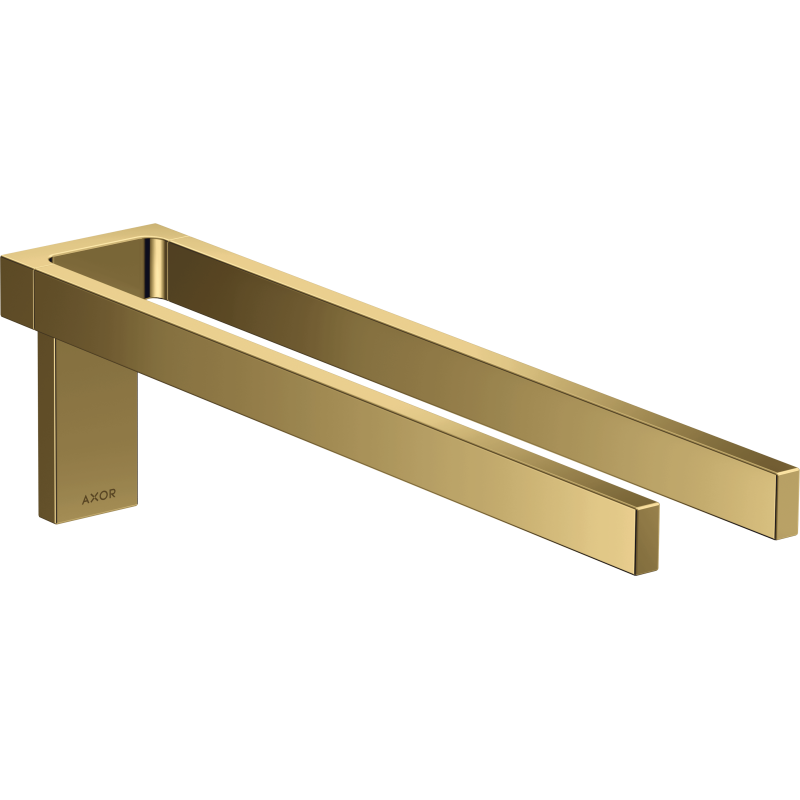 Wieszak na ręczniki, 2-ramienny Złoty Optyczny Polerowany Universal Rectangular AXOR 42622990